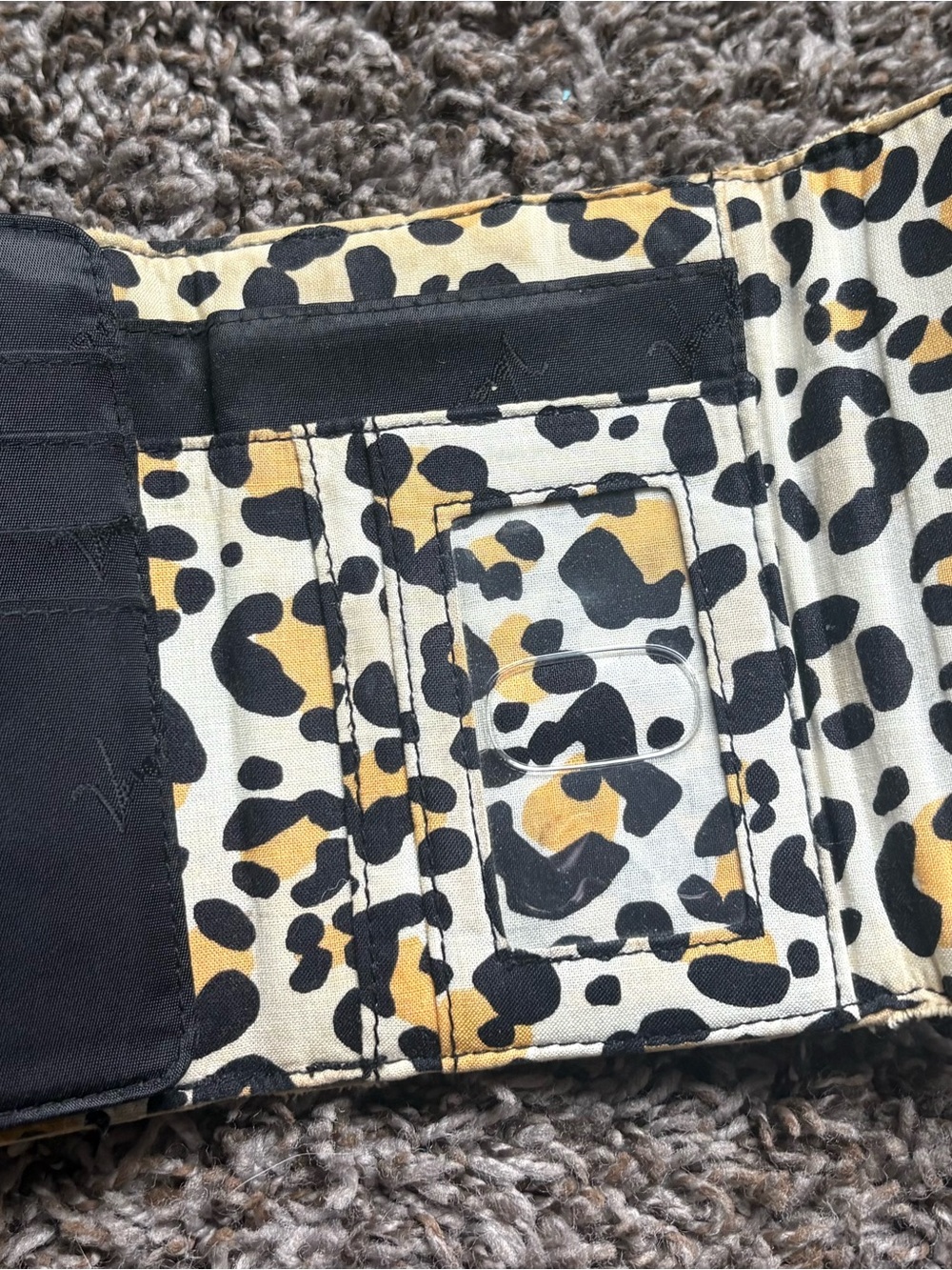Vera Bradley Quilted Floral Crossbody Bag and wallet in Yellow and Black - Picture 4 of 6